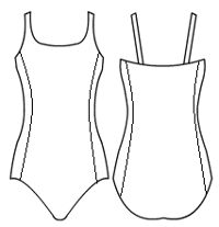 Double strap cami with side panels